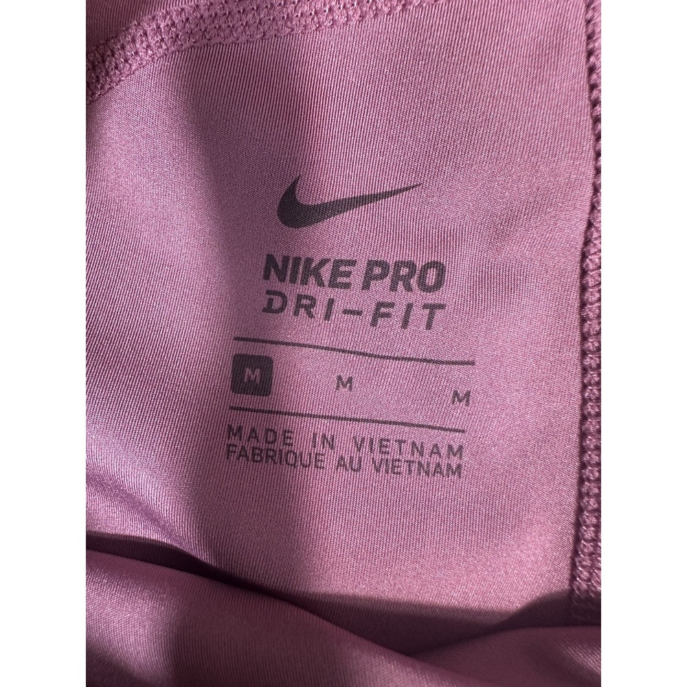 Nike Pro Leggings Womens Medium Mulberry Dri Fit Pockets 7/8 DN4691-533 - Picture 3 of 11